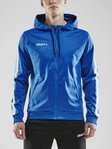 Craft Kapuzenpullover Hoodie Fullzip Pro Control cobaltblau/weiss Herren